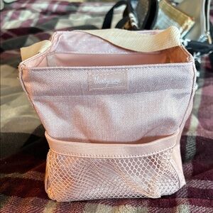 Thirty-One Light Pink Mesh Cosmetic Bag